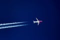 Wizzair aircraft flying high in the sky