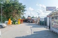 Tourist pedestrian alley near beach at Wladyslawowo