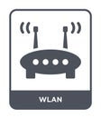 wlan icon in trendy design style. wlan icon isolated on white background. wlan vector icon simple and modern flat symbol for web Royalty Free Stock Photo