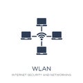 wlan icon. Trendy flat vector wlan icon on white background from Royalty Free Stock Photo