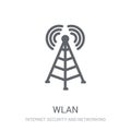 wlan icon. Trendy wlan logo concept on white background from Int Royalty Free Stock Photo