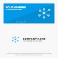 Wlan, Internet, Social, Group SOlid Icon Website Banner and Business Logo Template