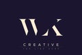 WLK abstract letter logo design Royalty Free Stock Photo