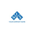 WLS letter logo design on WHITE background. WLS creative initials letter logo concept. Royalty Free Stock Photo