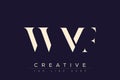 WMF abstract letter logo design Royalty Free Stock Photo