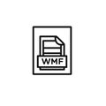 WMF File Document Icon vector set collection for web Royalty Free Stock Photo