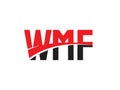 WMF Letter Initial Logo Design Vector Illustration Royalty Free Stock Photo