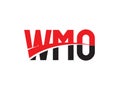 WMO Letter Initial Logo Design Vector Illustration Royalty Free Stock Photo