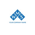 WMS letter logo design on WHITE background. WMS creative initials letter logo concept.