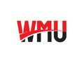 WMU Letter Initial Logo Design Vector Illustration Royalty Free Stock Photo