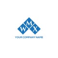 WMX letter logo design on WHITE background. WMX creative initials letter logo concept. Royalty Free Stock Photo