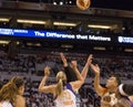 WNBA Phoenix Mercury Win Round One of Finals Royalty Free Stock Photo