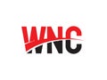 WNC Letter Initial Logo Design Vector Illustration Royalty Free Stock Photo