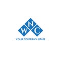 WNC letter logo design on WHITE background. WNC creative initials letter logo concept. Royalty Free Stock Photo