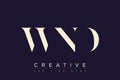 WND abstract letter logo design Royalty Free Stock Photo