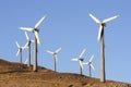 Wnd turbines in California Royalty Free Stock Photo