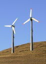 Wnd turbines in California Royalty Free Stock Photo