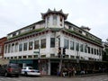 Wo Fat Chop Sui Building and Police Car in Honolulu's Chinatown