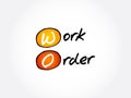 WO - Work Order acronym