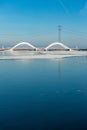 The wobbly design bridge to IJburg.