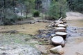 Newnes Industrial Ruins River Crossing Royalty Free Stock Photo