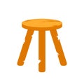 Wobbly three legged stool Royalty Free Stock Photo