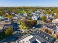 Woburn Common aerial view, Woburn, MA, USA