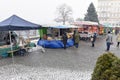 Green market in Austria in winter Royalty Free Stock Photo