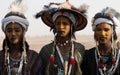 Wodaabe men at Gerewol, Cure Salee, Niger Royalty Free Stock Photo