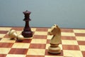 Wodden chess figures Royalty Free Stock Photo