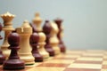 Wodden chess figures Royalty Free Stock Photo