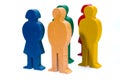 Wodden figures Royalty Free Stock Photo