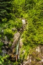 Wodogrzmoty Mickiewicza - Mickiewicz waterfalls - spectacular cascade waterfall at the Roztoka creek seen from the track to