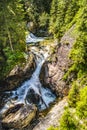 Wodogrzmoty Mickiewicza - Mickiewicz waterfalls - spectacular cascade waterfall at the Roztoka creek seen from the track to