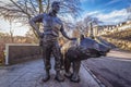 Wojtek the bear statue in Edinburgh city, Scotland