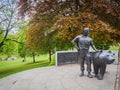 Wojtek the Soldier Bear Memorial in Edinburgh, Scotland, UK.