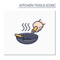 Wok color icon