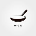 Wok symbol vector object illustration design