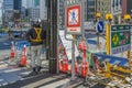 Woker at Street Repair Zone, Tokyo, Japan