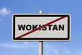 Wokistan - Exit city sign