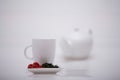 Wolberry tea presentation Royalty Free Stock Photo