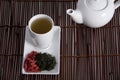 Wolberry tea presentation Royalty Free Stock Photo