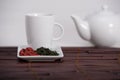 Wolberry tea presentation Royalty Free Stock Photo