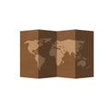 Wold Map fold old