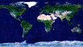 Wold map made by hard blue granite stone Royalty Free Stock Photo
