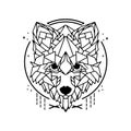 Wolf Abstract Polygonal Illustration Design