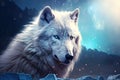 Wolf Beautiful Unique Illustration. Generative AI