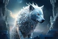 Wolf Beautiful Unique Illustration. Generative AI