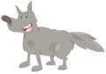 Wolf cartoon animal character