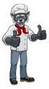 Wolf Chef Mascot Cartoon Character